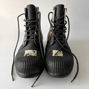 Hunter Boots Waterproof Unisex Combat Boots Ankle Short Men 9 Women 10 Black